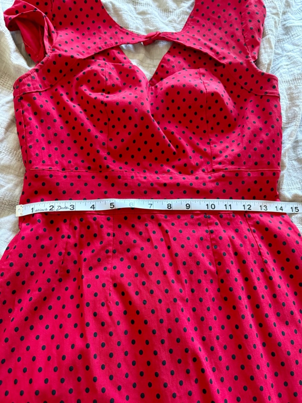 Hell Bunny Red and Black Polka Dot Dress - Picture 4 of 4